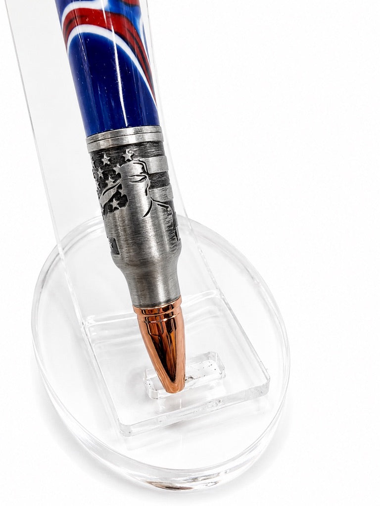 Patriotic Etched Bolt Action Pen